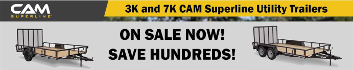 CAM utility trailers best deals!