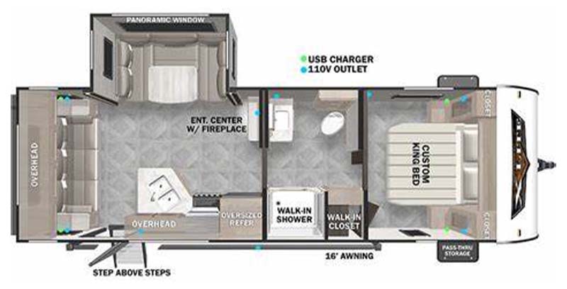 2023 wildwood 24RLXL-floorplan