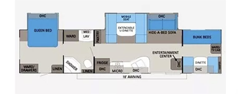 2011 Jayco Jay Flight 36BHDS-floorplan 2011 Jayco Jay Flight 36BHDS-floorplan