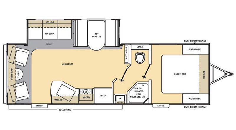 2020 COACHMEN CATALINA 263RLS-floorplan 2020 COACHMEN CATALINA 263RLS-floorplan