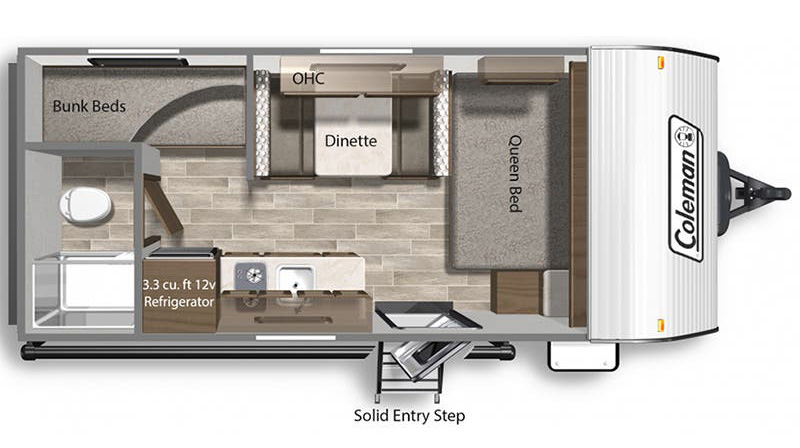 2022 Coleman 17B-floorplan 2022 Coleman 17B-floorplan