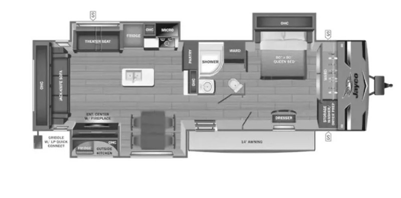 2024 JAYCO 340RLK-floorplan 2024 JAYCO 340RLK-floorplan