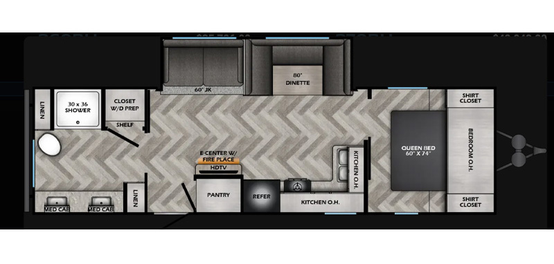 2026 ZINGER 280RB 0376-floorplan 2026 ZINGER 280RB 0376-floorplan