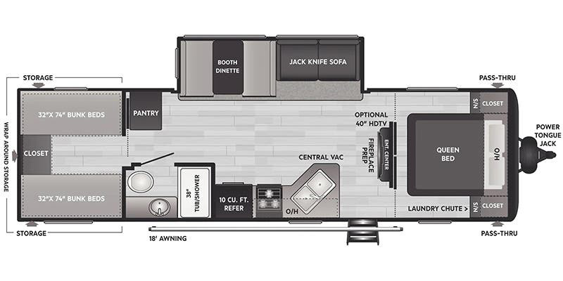 2022_Keystone_Hideout_290QB-floorplan 2022_Keystone_Hideout_290QB-floorplan