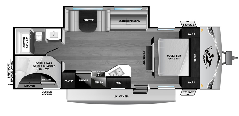2026 OPEN RANGE COLT 26DBS #3173-floorplan