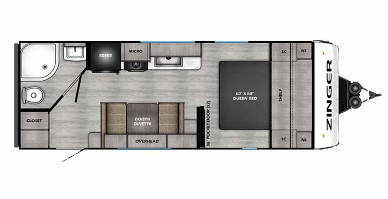 2026 Zinger 190RB 0380-floorplan