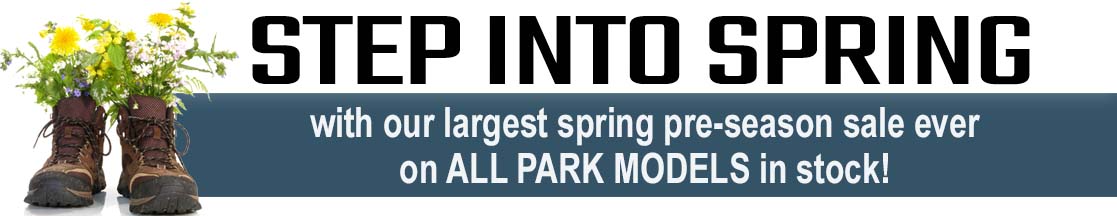stepintospring1bannerad Park Model Sale