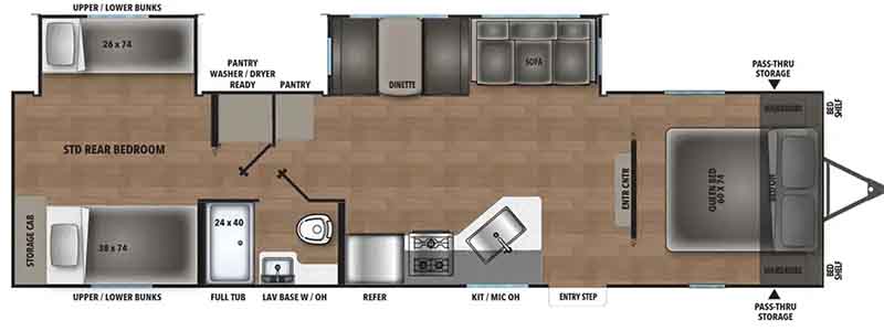 2026 coachman northern spirit SBT5320BEDS floorplan