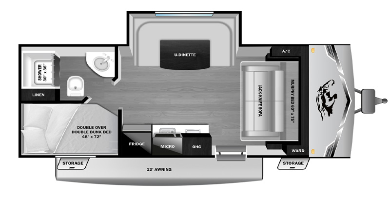 2026 OPEN RANGE 18MBS #3156-floorplan 2026 OPEN RANGE 18MBS #3156-floorplan