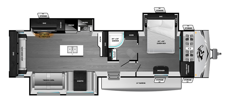 USED 2026 open range 33rlt-FLOORPLAN