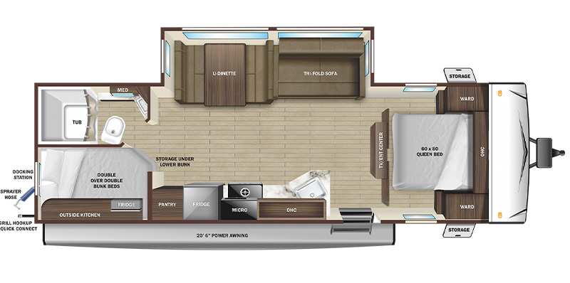 used 2022 Trailsend 261BH-floorplan