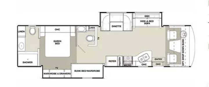 USED 2014 COACHMAN A CLASS 35BH-floorplan