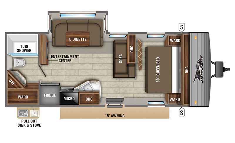 USED 2020_Jayco_JayFlight_24RBS-FLOORPLAN USED 2020_Jayco_JayFlight_24RBS-FLOORPLAN